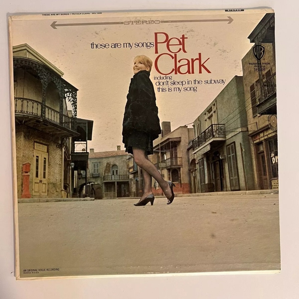 Petula Clark Vinyl Record Warner Bros original Vouge Recording Used READ